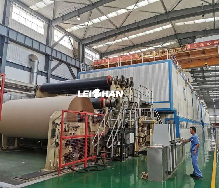 240TPD Kraft Paper Machine Based Waste Paper