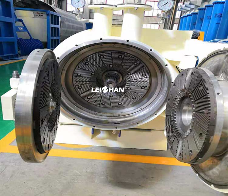 Paper Mill Stock Preparation Line Double Disc Refiner